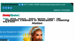 What Cleaningmotion.com website looked like in 2016 (7 years ago)