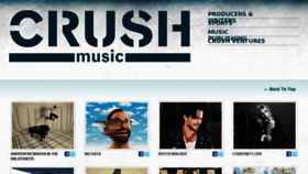 What Crushmusic.com website looked like in 2016 (7 years ago)