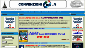 What Convenzioniuil.it website looked like in 2016 (9 years ago)