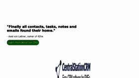 What Centralstationcrm.com website looked like in 2016 (7 years ago)