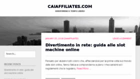 What Caiaffiliates.com website looked like in 2016 (7 years ago)