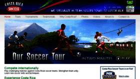 What Costaricasoccer.com website looked like in 2016 (7 years ago)