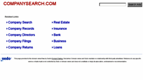 What Companysearch.com website looked like in 2016 (7 years ago)
