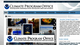 What Climate.noaa.gov website looked like in 2016 (9 years ago)