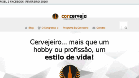 What Concerveja.com.br website looked like in 2016 (7 years ago)