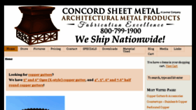 What Concordsheetmetal.com website looked like in 2016 (7 years ago)