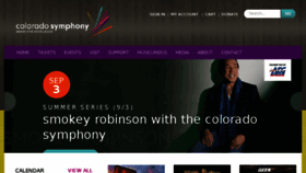 What Coloradosymphony.org website looked like in 2016 (7 years ago)