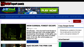 What Crazyescapegames.com website looked like in 2016 (7 years ago)