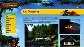 What Campinglecanada.be website looked like in 2016 (8 years ago)