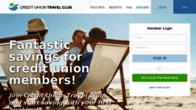 What Credituniontravelclub.com website looked like in 2016 (7 years ago)