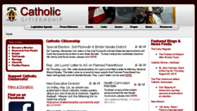 What Catholic-citizenship.org website looked like in 2016 (7 years ago)