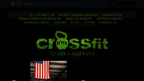 What Crossfitnwa.com website looked like in 2016 (7 years ago)