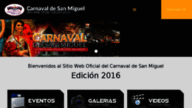 What Carnavaldesanmiguel.net website looked like in 2016 (7 years ago)