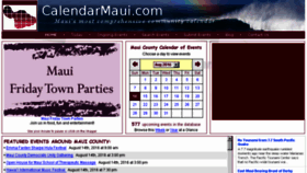 What Calendarmaui.com website looked like in 2016 (8 years ago)
