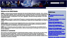 What Cendi.gov website looked like in 2016 (7 years ago)