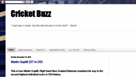 What Cricketbuzz.in website looked like in 2016 (7 years ago)