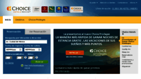 What Choicehotelsmexico.com website looked like in 2016 (7 years ago)