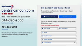What Centralcancun.com website looked like in 2016 (7 years ago)
