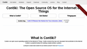 What Contiki-os.org website looked like in 2016 (7 years ago)