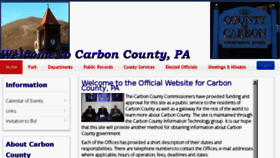 What Carboncounty.com website looked like in 2016 (7 years ago)