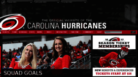 What Carolinahurricanes.com website looked like in 2016 (7 years ago)