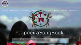 What Capoeirasongbook.com website looked like in 2016 (7 years ago)