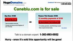 What Caneblu.com website looked like in 2016 (7 years ago)