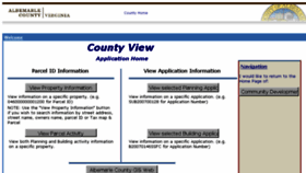 What Countyviewweb.albemarle.org website looked like in 2016 (7 years ago)