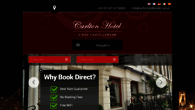 What Carltonhotellondon.com website looked like in 2016 (7 years ago)