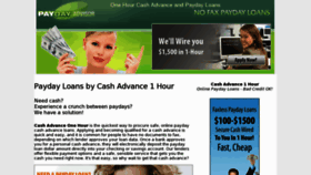 What Cashadvance1hr.com website looked like in 2016 (7 years ago)