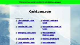 What Cashloans.com website looked like in 2016 (7 years ago)