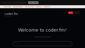 What Coder.fm website looked like in 2016 (7 years ago)