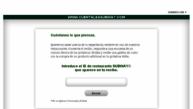 What Cuentaleasubway.com website looked like in 2016 (7 years ago)
