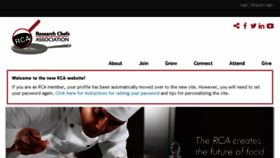 What Culinology.org website looked like in 2016 (7 years ago)