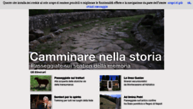What Camminarenellastoria.it website looked like in 2016 (7 years ago)