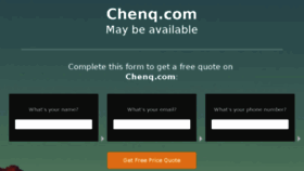 What Chenq.com website looked like in 2016 (7 years ago)
