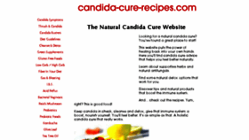 What Candida-cure-recipes.com website looked like in 2016 (7 years ago)