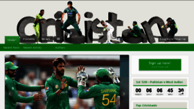 What Cricistan.com website looked like in 2016 (7 years ago)