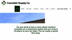 What Cannabissupplyco.ca website looked like in 2016 (7 years ago)