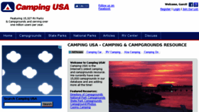 What Camping-usa.com website looked like in 2016 (7 years ago)