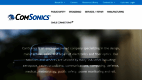 What Comsonics.com website looked like in 2016 (7 years ago)
