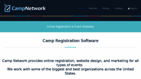 What Campnetwork.com website looked like in 2016 (7 years ago)
