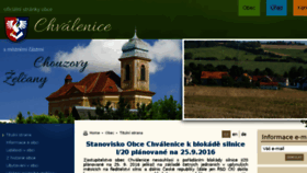 What Chvalenice.cz website looked like in 2016 (7 years ago)