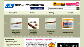 What Cuproalloys.com website looked like in 2016 (7 years ago)