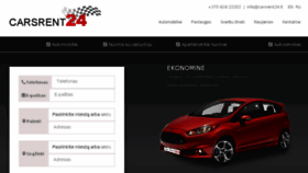 What Carsrent24.lt website looked like in 2016 (7 years ago)