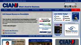 What Cianj.org website looked like in 2016 (7 years ago)