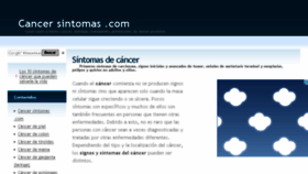What Cancersintomas.com website looked like in 2016 (7 years ago)