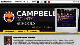 What Campbellcountyschools.org website looked like in 2016 (7 years ago)