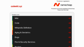 What Codewiki.xyz website looked like in 2016 (8 years ago)