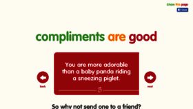 What Complimentgenerator.co.uk website looked like in 2016 (8 years ago)